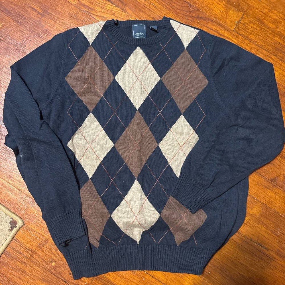 Argyle Sweater Size Medium